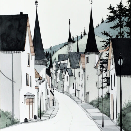 sref 76 | a town