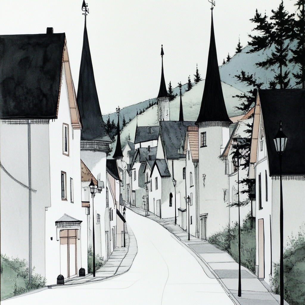 sref 76 | a town