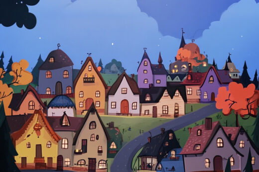 sref 772 | a town