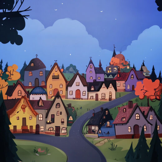 sref 772 | a town