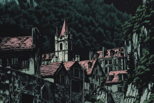 sref 785 | a town
