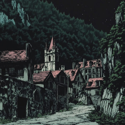 sref 785 | a town