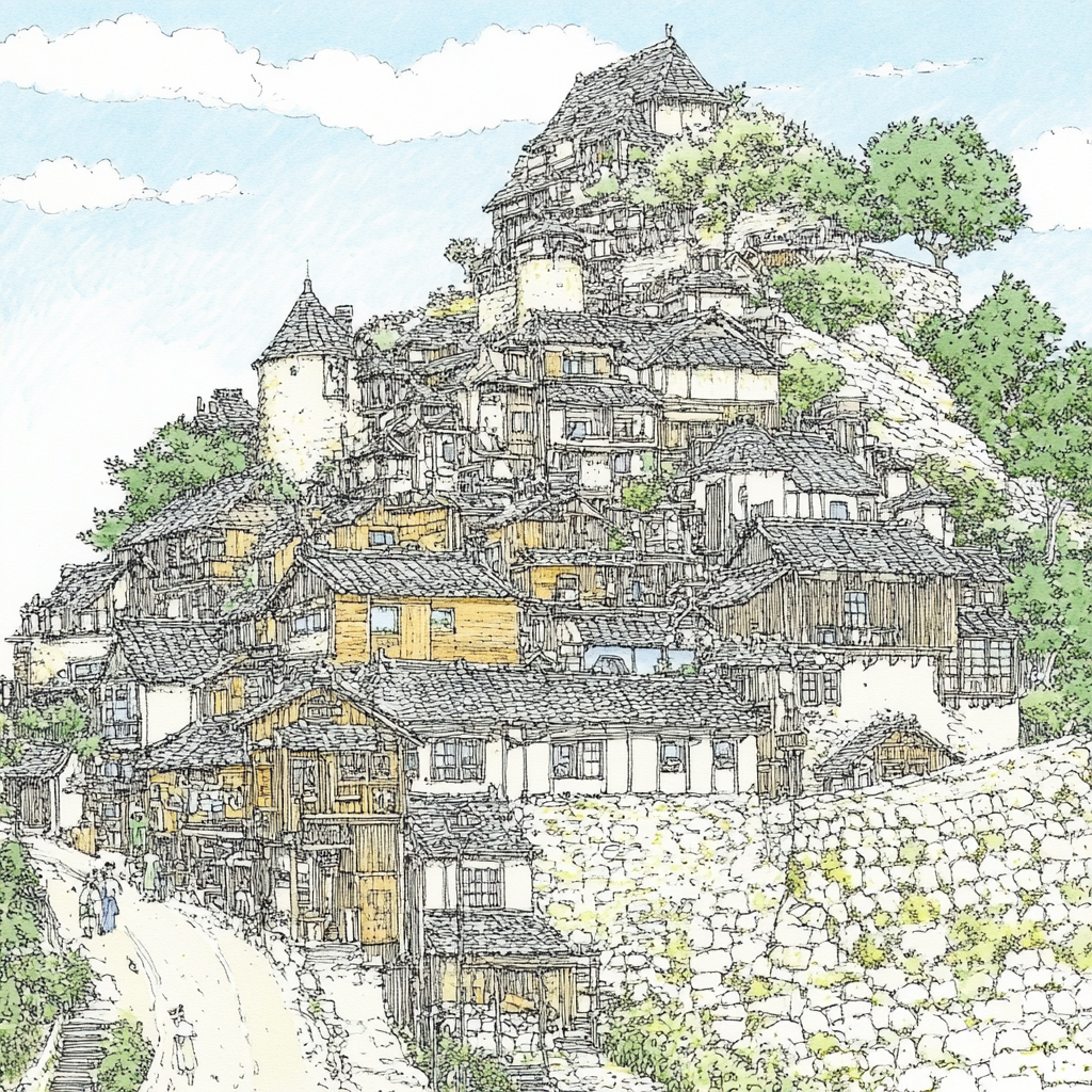 sref 798 | a town