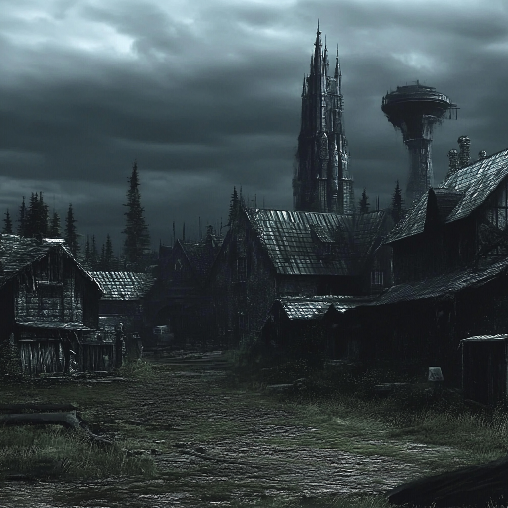 sref 799 | a town
