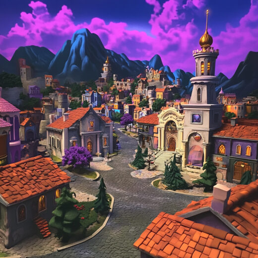 sref 7 | a town