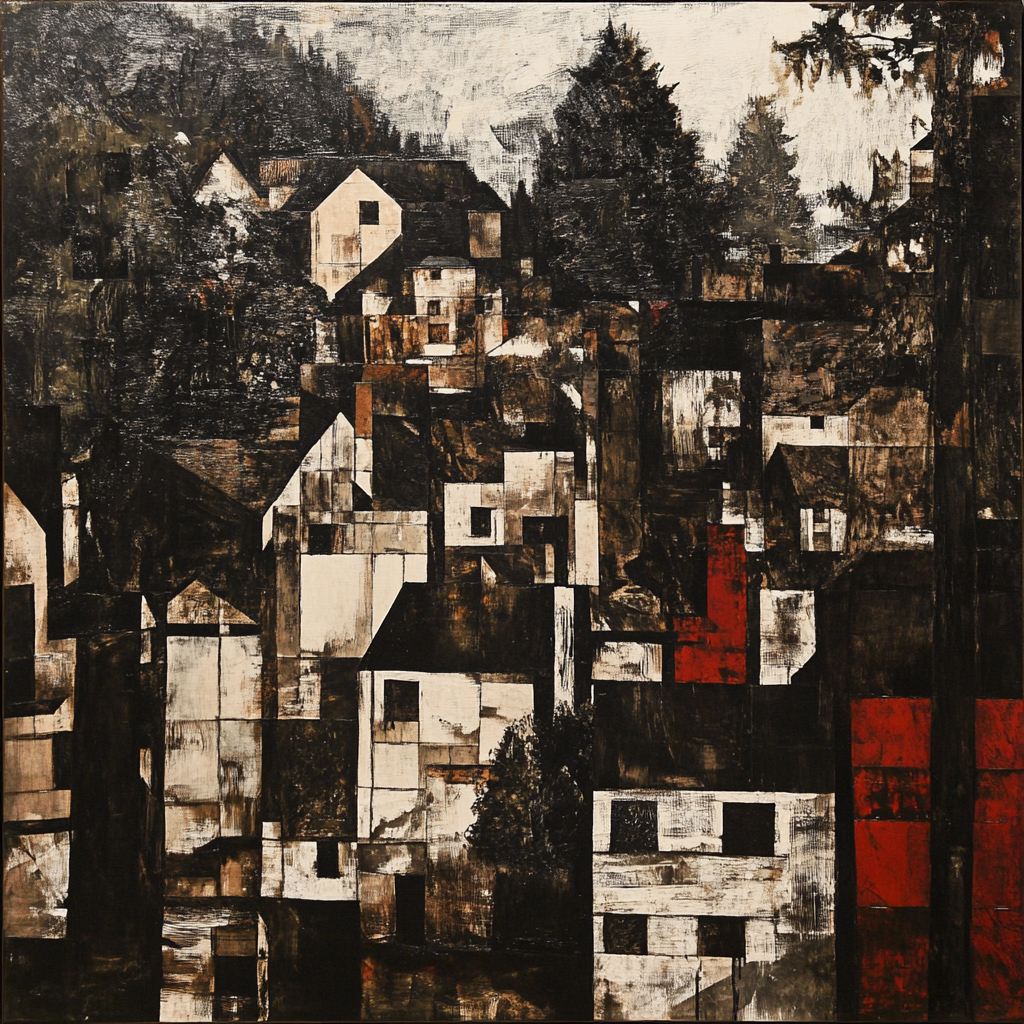 sref 801 | a town