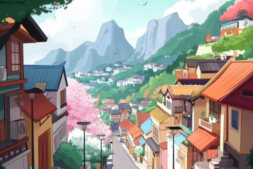 sref 802 | a town