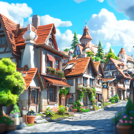 sref 806 | a town