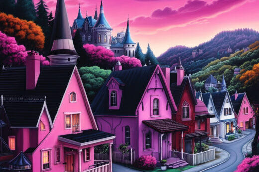 sref 813 | a town