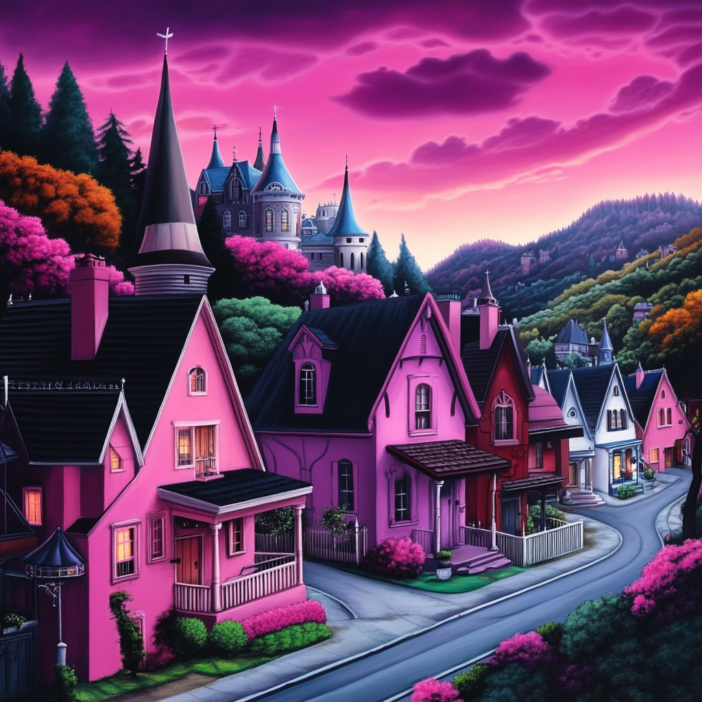 sref 813 | a town