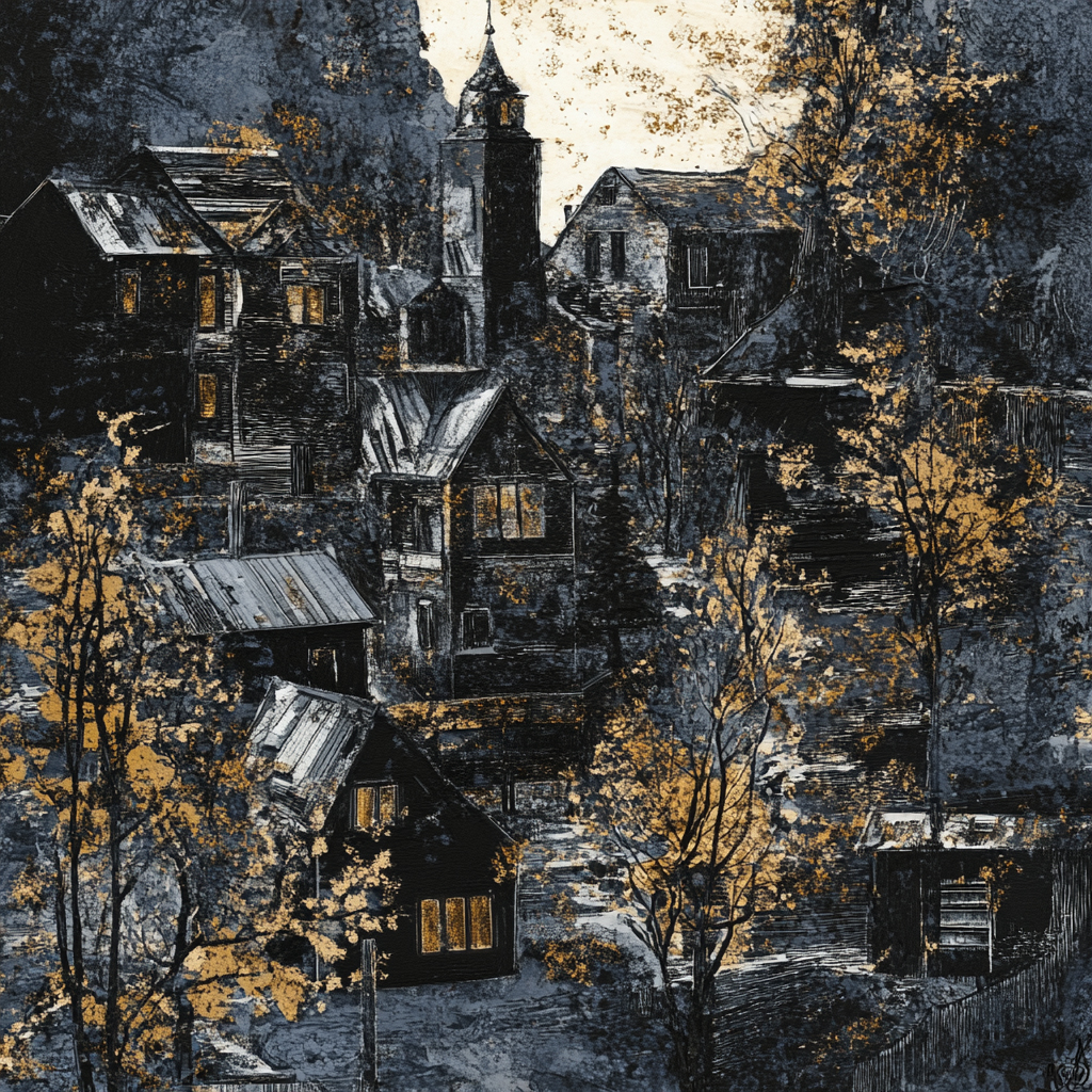 sref 817 | a town