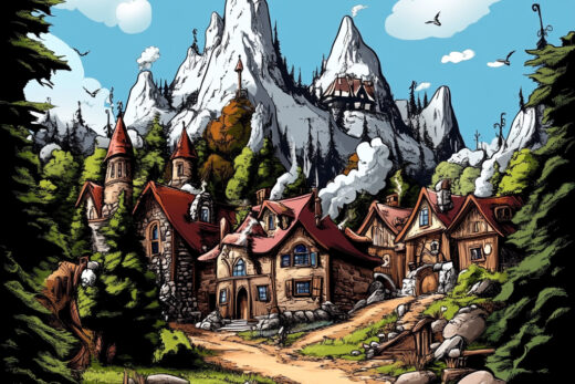 sref 823 | a town