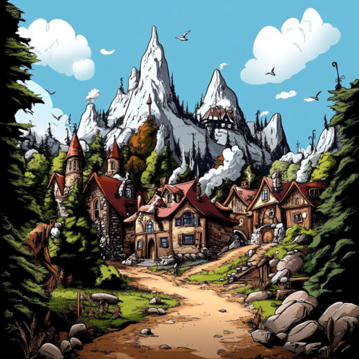 sref 823 | a town