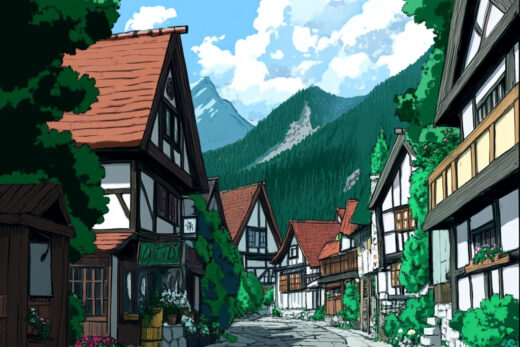 sref 82 | a town