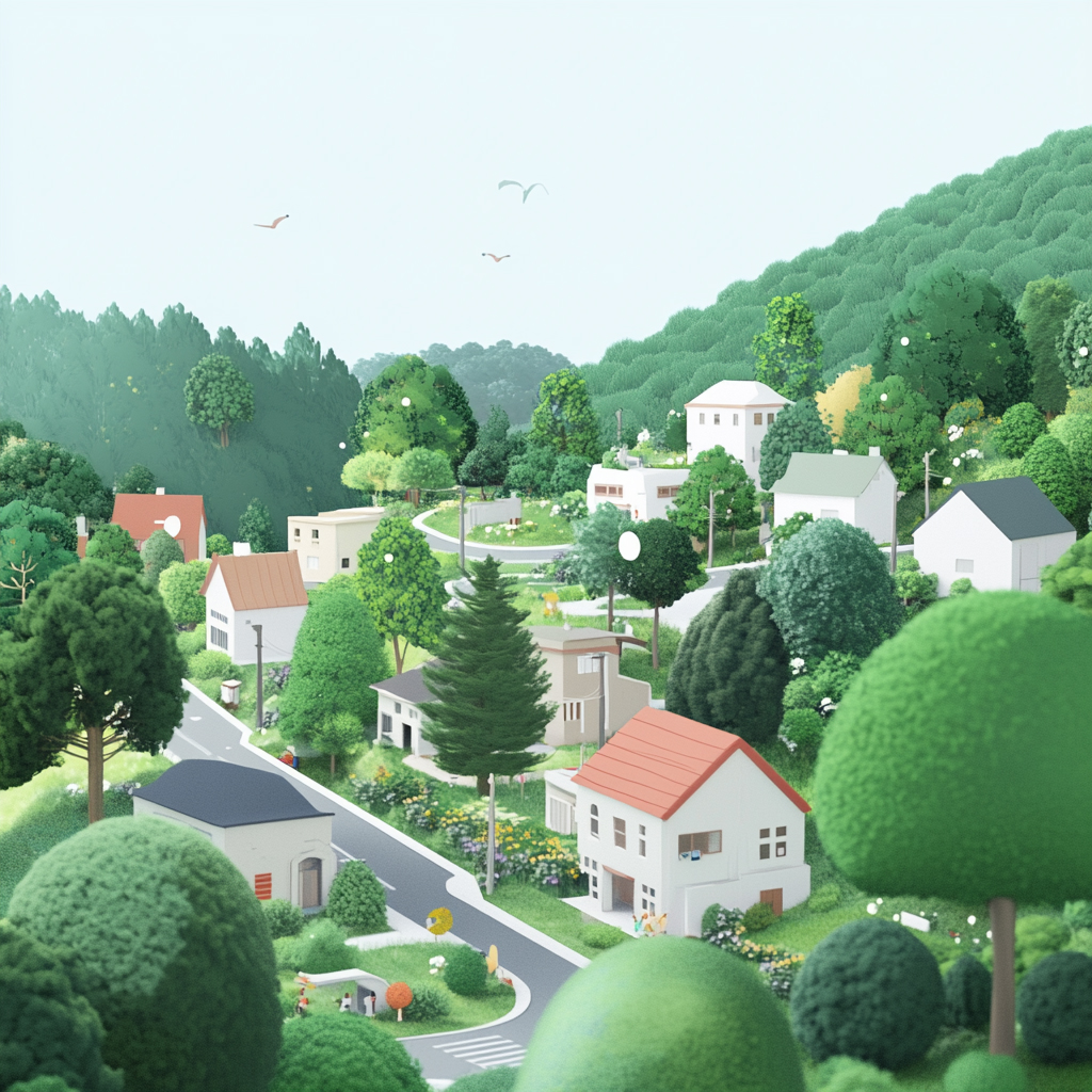 sref 835 | a town