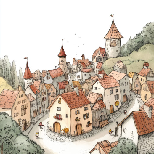 sref 839 | a town