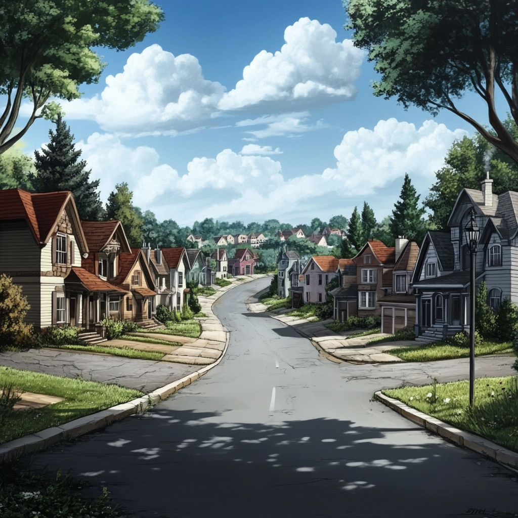 sref 841 | a town