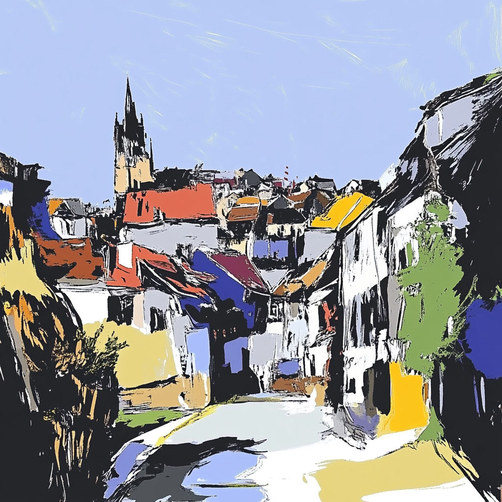 sref 843 | a town