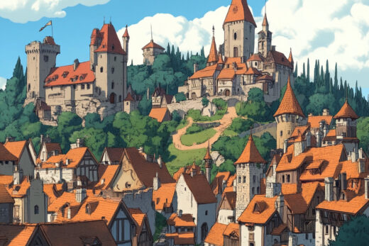 sref 856 | a town