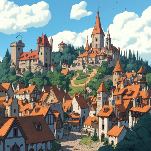 sref 856 | a town