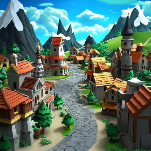 sref 857 | a town