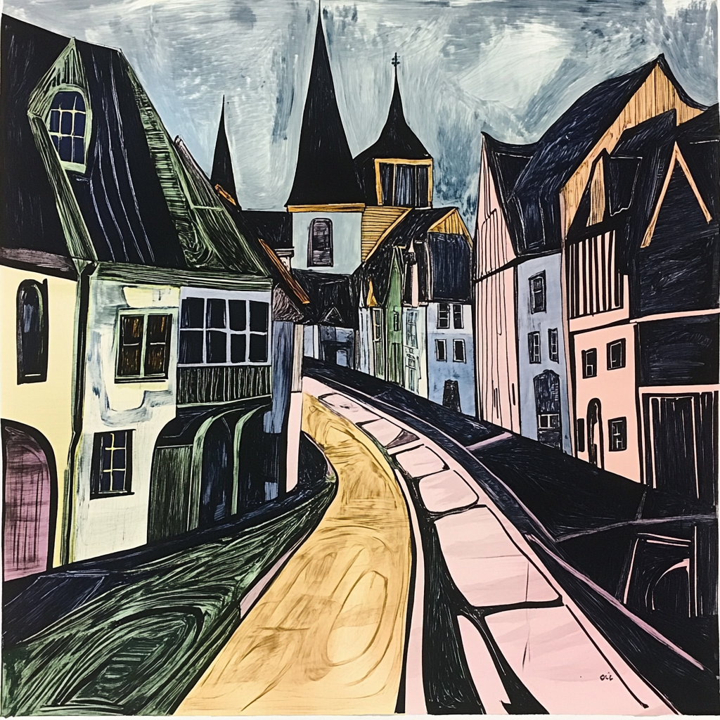 sref 858 | a town