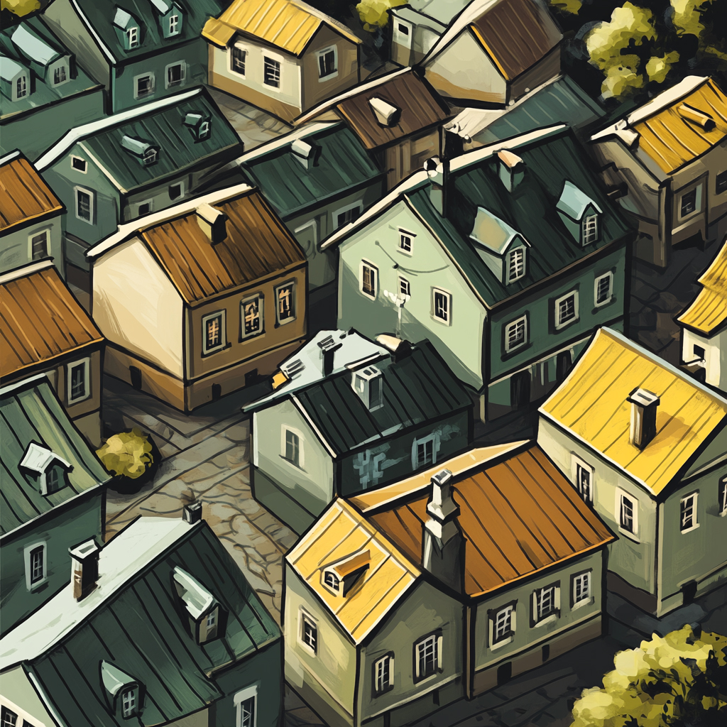 sref 86 | a town