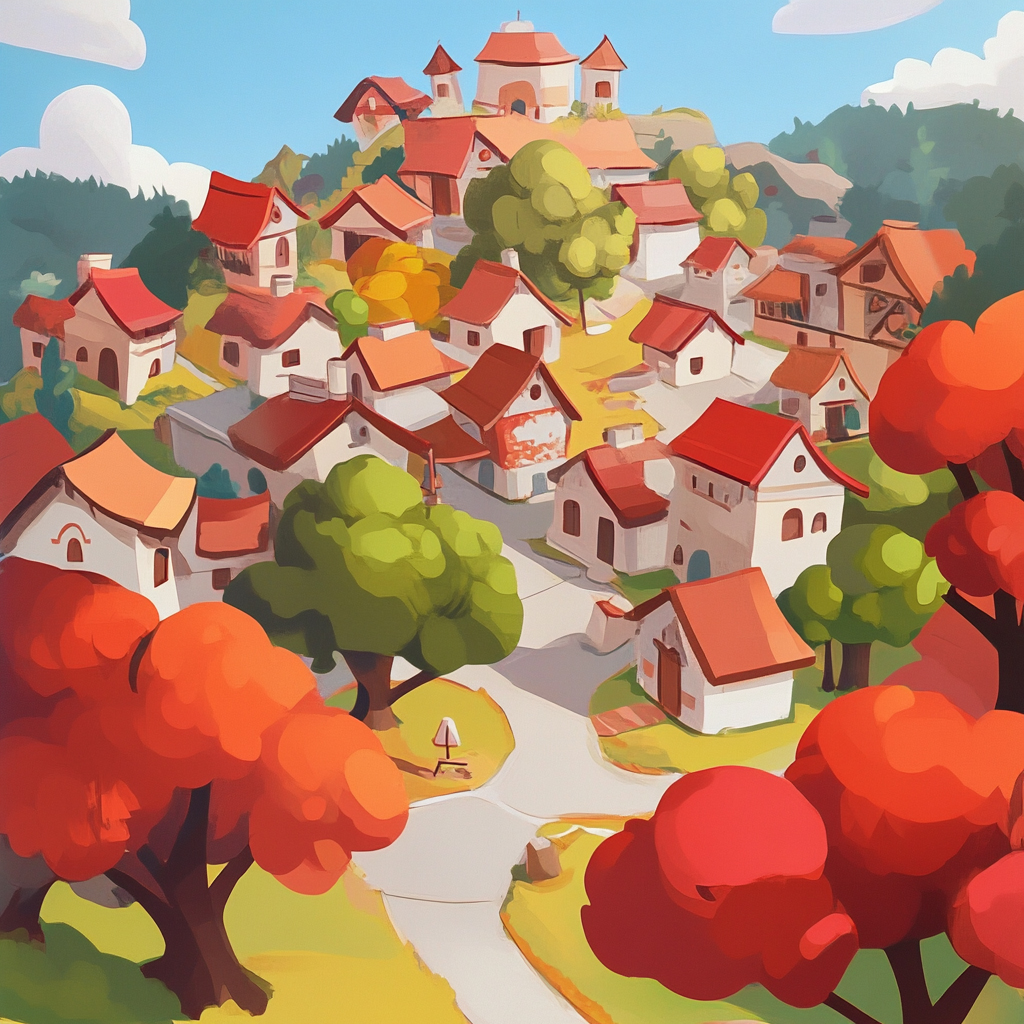 sref 873 | a town