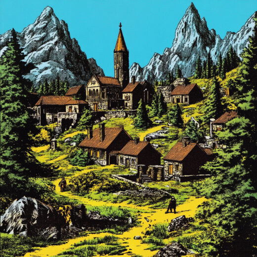 sref 875 | a town