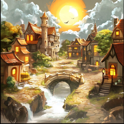 sref 878 | a town