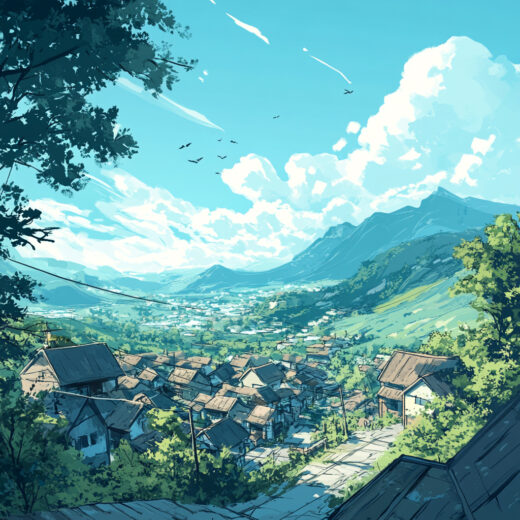 sref 879 | a town
