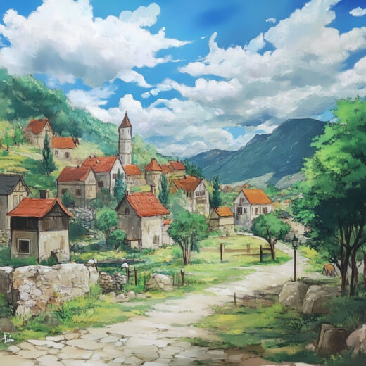 sref 881 | a town