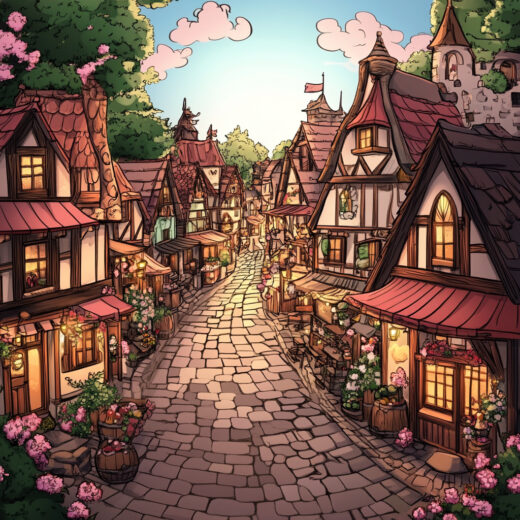 sref 896 | a town