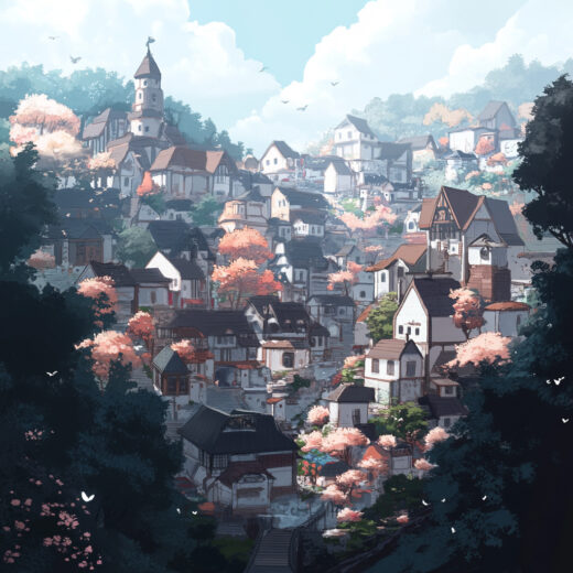 sref 897 | a town