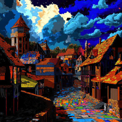sref 898 | a town