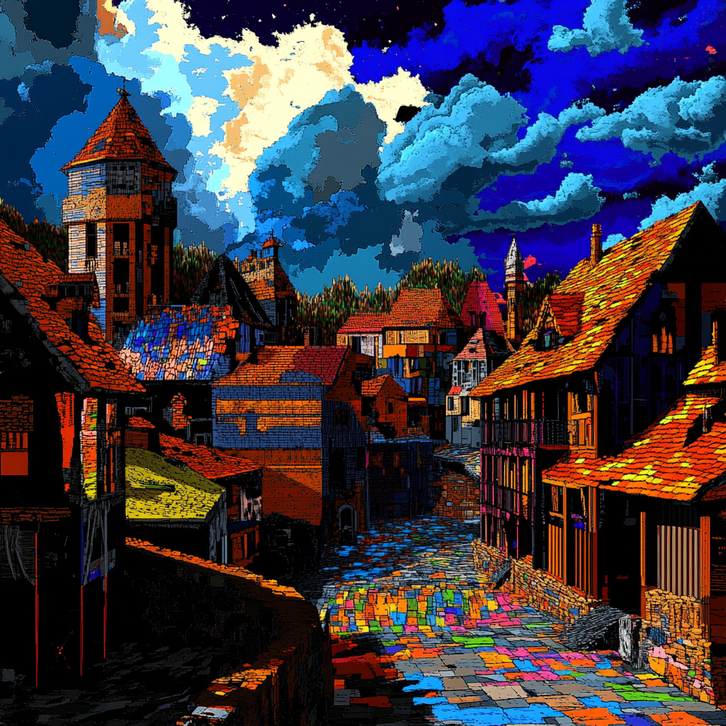 sref 898 | a town