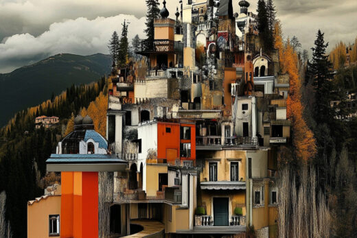 sref 8 | a town