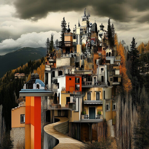 sref 8 | a town