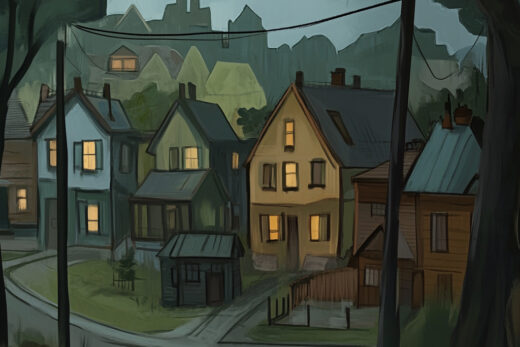 sref 902 | a town