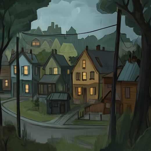 sref 902 | a town
