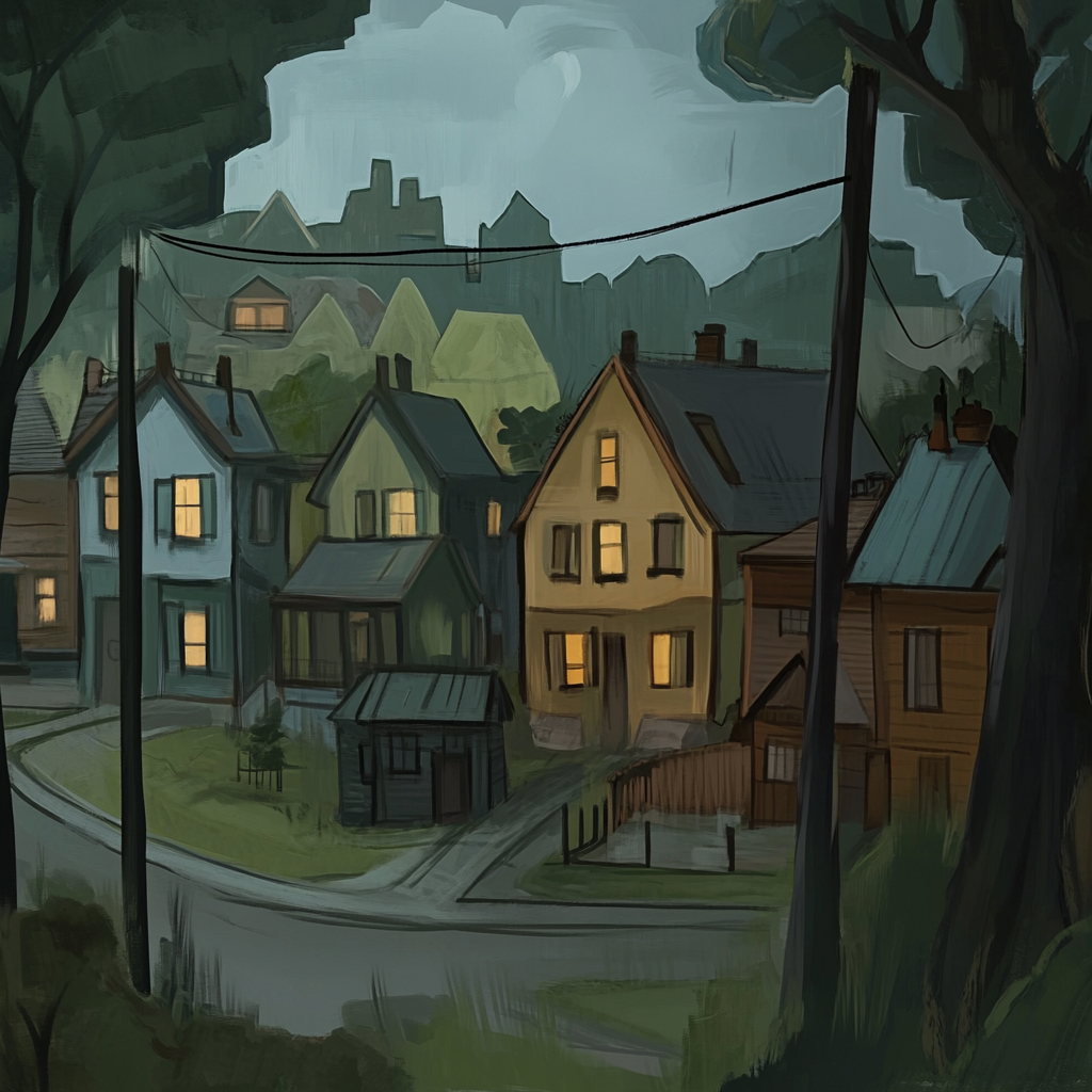 sref 902 | a town