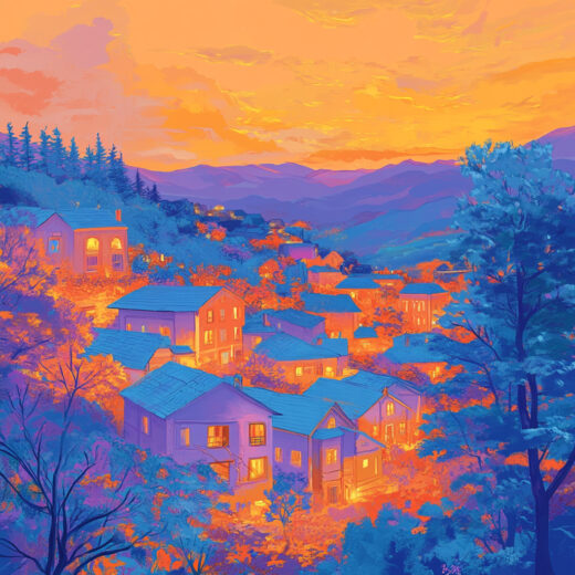 sref 909 | a town