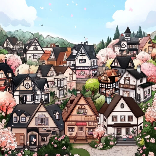 sref 914 | a town
