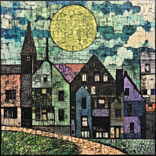 sref 923 | a town