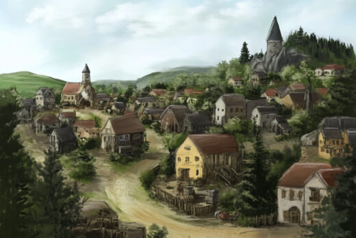 sref 924 | a town