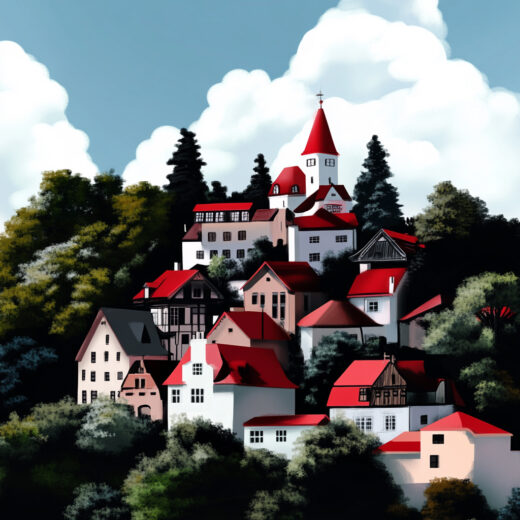 sref 928 | a town