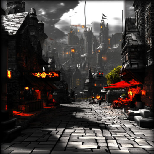 sref 932 | a town