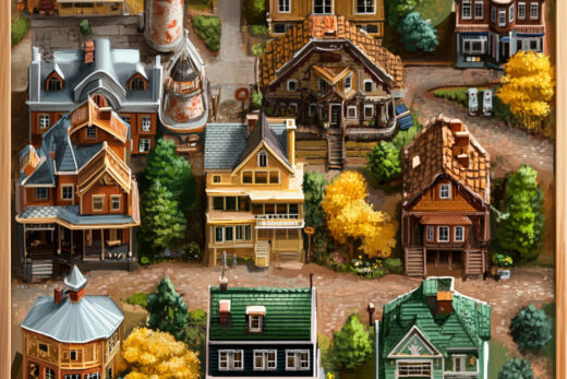 sref 951 | a town
