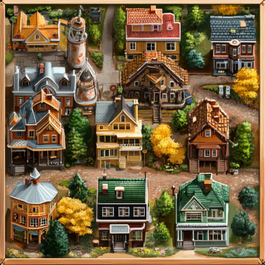 sref 951 | a town