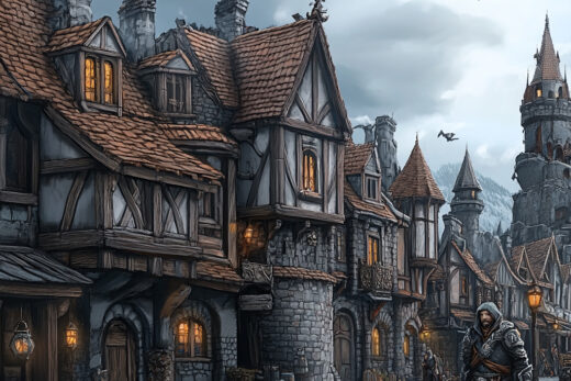 sref 955 | a town